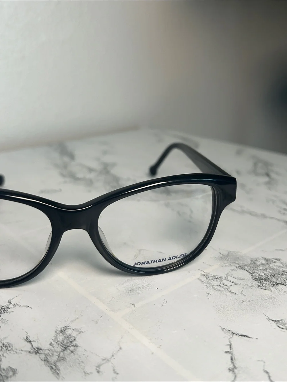 Jonathan Adler Black Cat-Eye Eyeglass Frames NWT